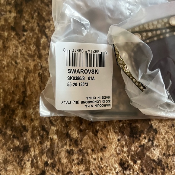 NWT Swarovski Cat-eye shape sunglasses, SK0380 01A, Black - Picture 12 of 12